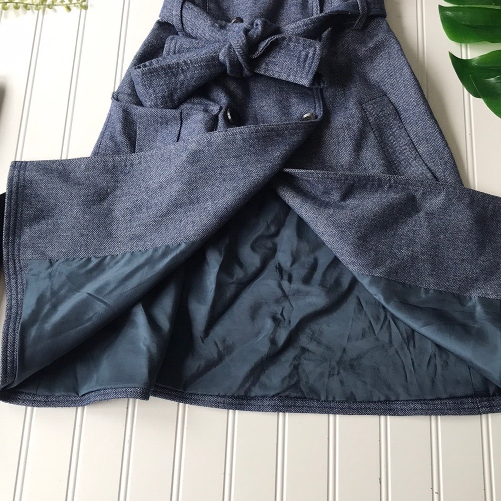 Marissa Webb NWOT Gretchen wrap dress blue grey - Picture 4 of 8